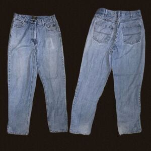 vintage 90s mom jeans sandy river high‎ rise straight les 30w 32 l denim